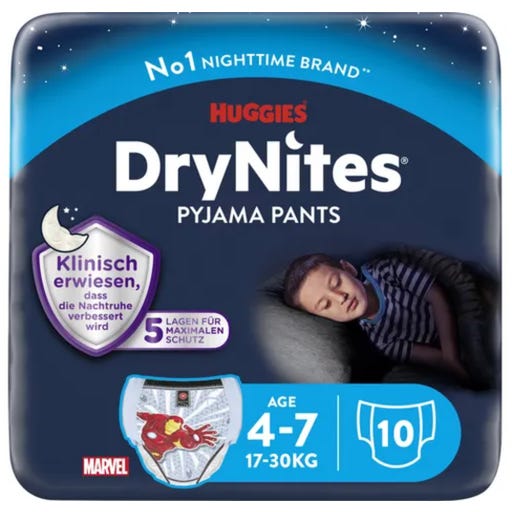 HUGGIES DryNites Boy 4-7 Years, 10 Pcs oh feliz International