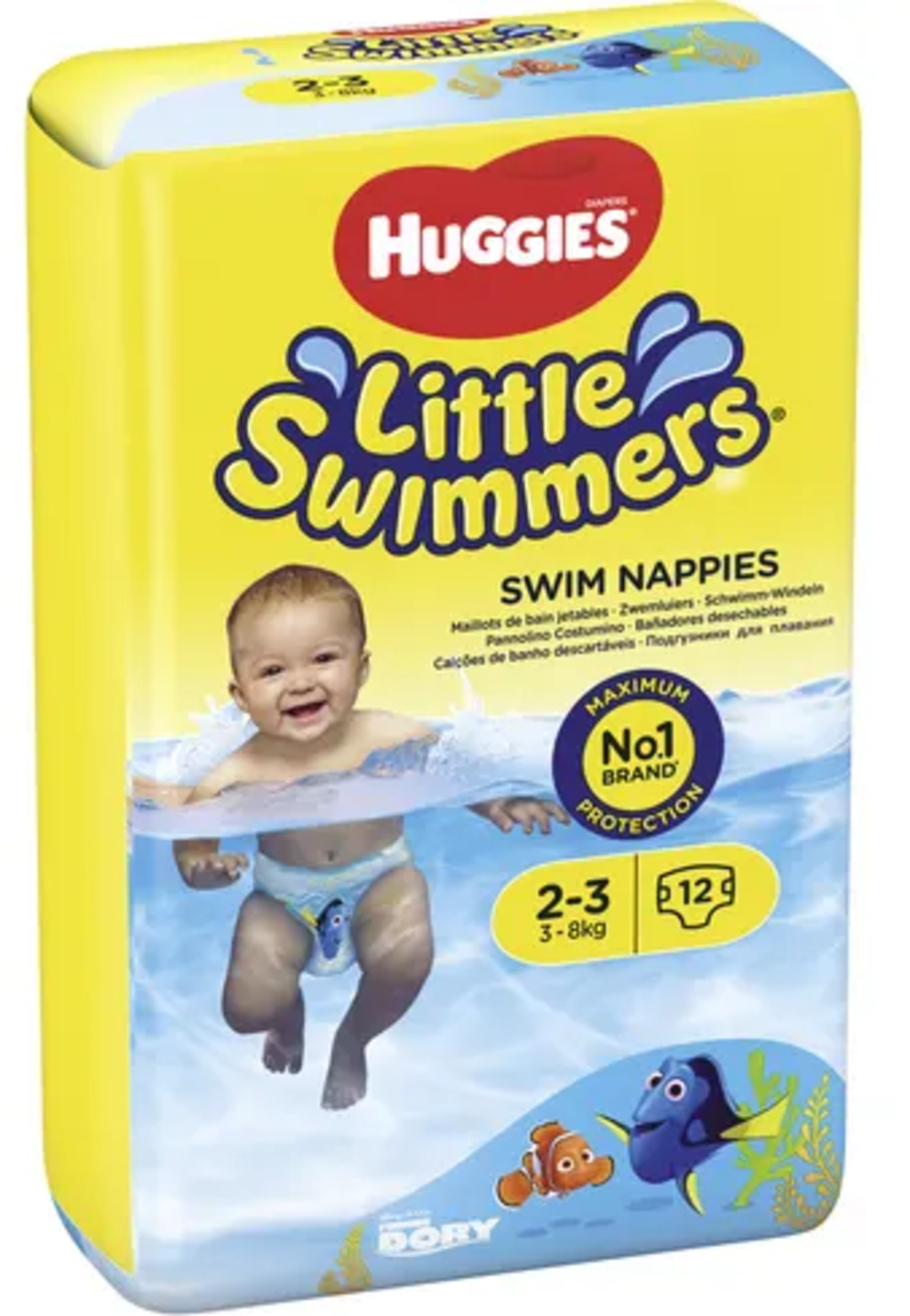 HUGGIES Little Swimmers Zwemluiers, Maat 2-3 - 12 Stuks