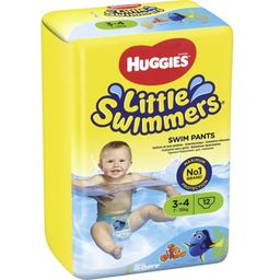 Fraldas de Natação Little Swimmers Tamanho 3-4 - 12 Unidades