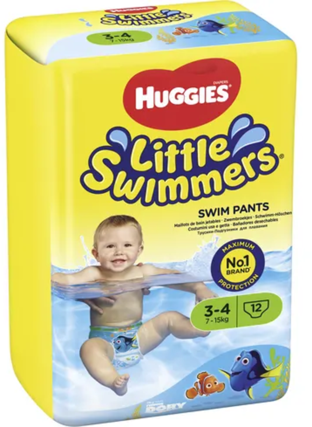 HUGGIES Little Swimmers Zwemluiers, Maat 3-4 - 12 Stuks