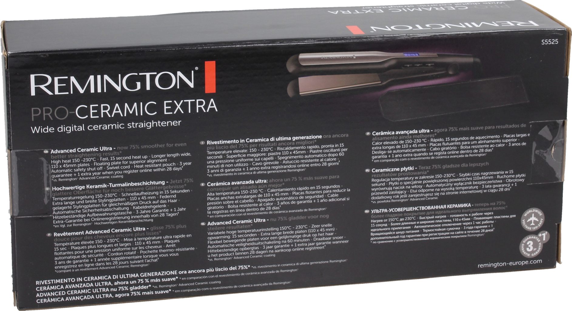 REMINGTON Lisseur Pro Ceramic Extra S5525 - 1 pcs
