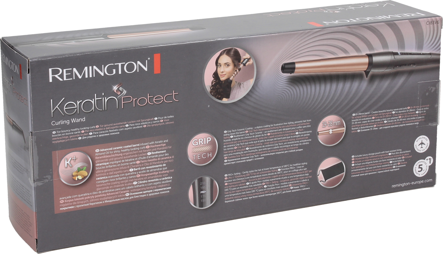 REMINGTON Lockenstab Keratin Protect CI83V6 - 1 Stk