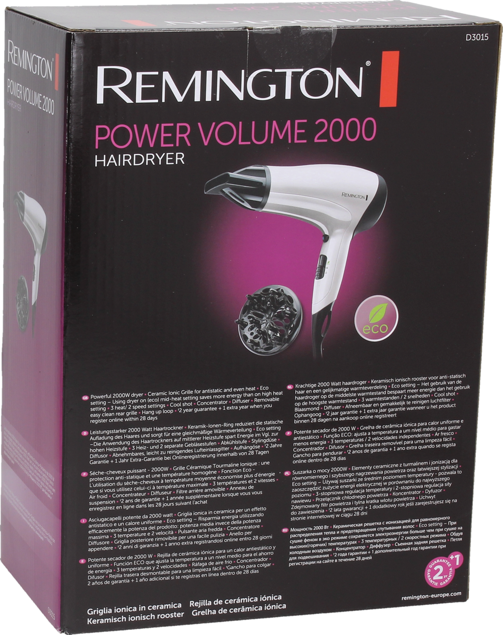 REMINGTON Power Volume D3015 Haardroger - 1 Stuk