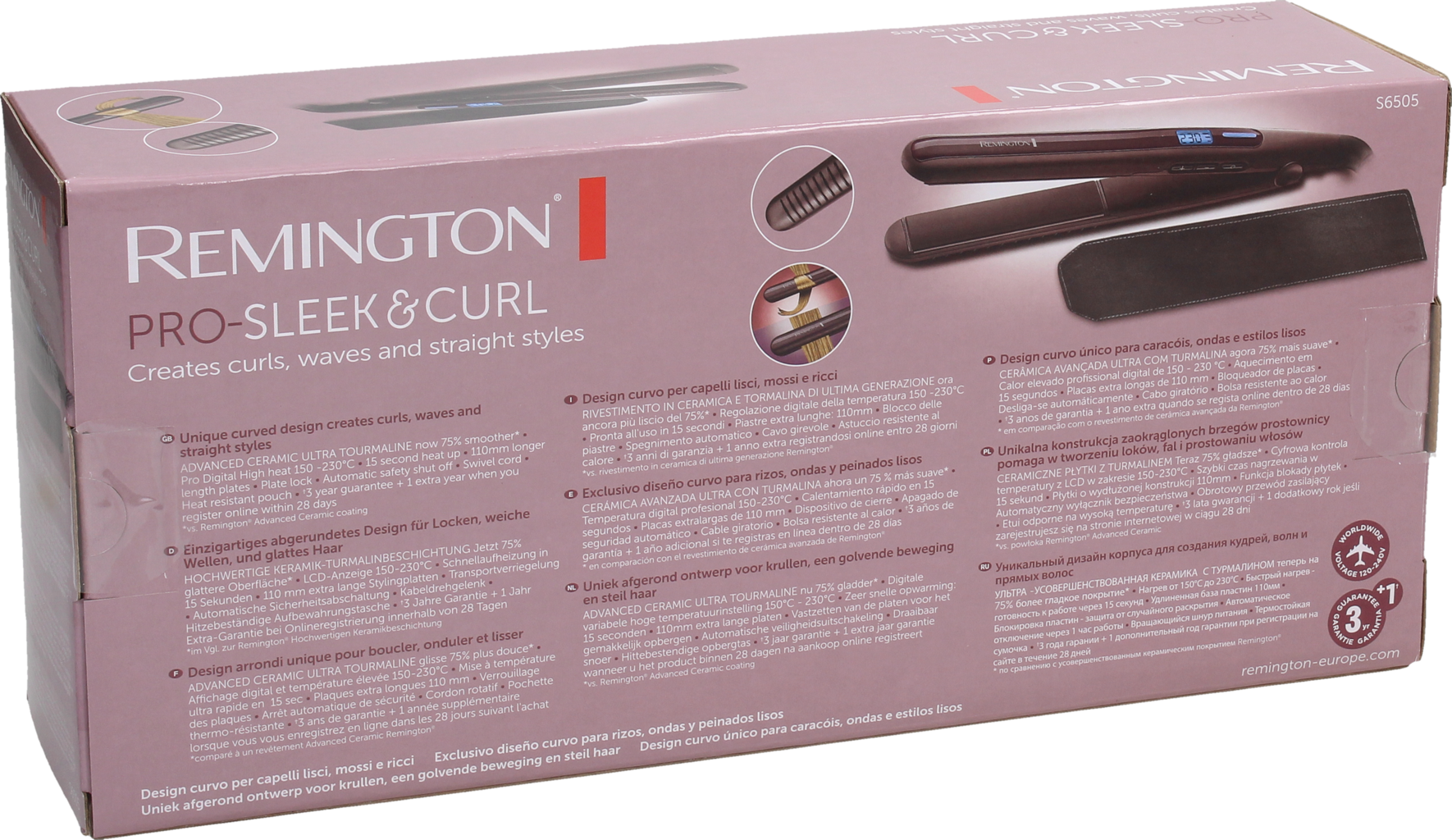 REMINGTON Haarglätter Pro-Sleek & Curl S6505 - 1 Stk