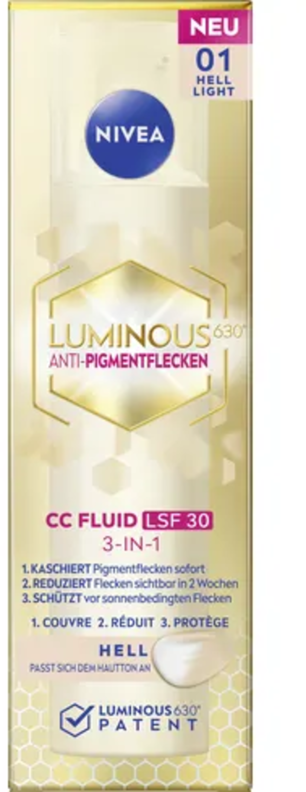 CC Fluide SPF30 Anti-Taches Luminous630 CELLULAR, clair
