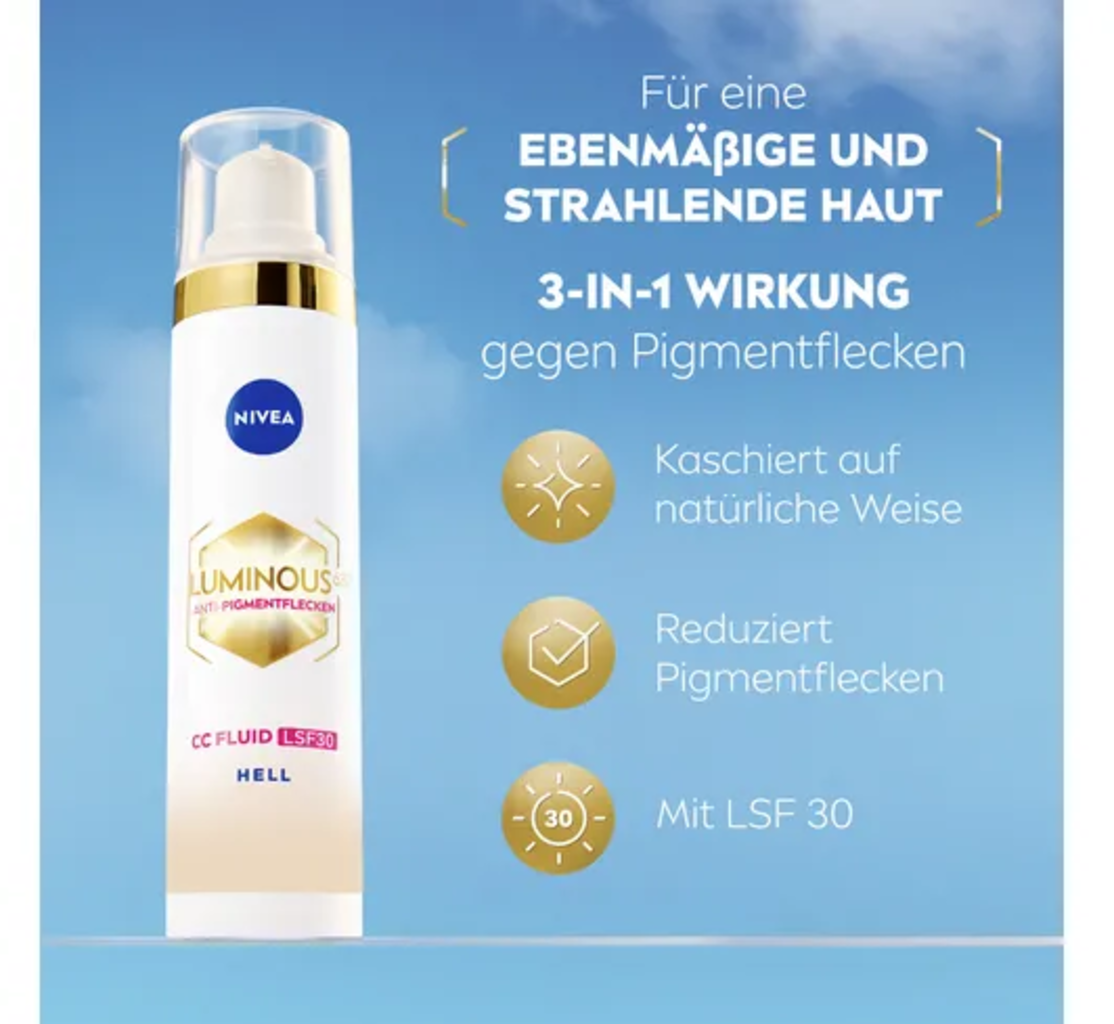 CC Fluide SPF30 Anti-Taches Luminous630 CELLULAR, clair