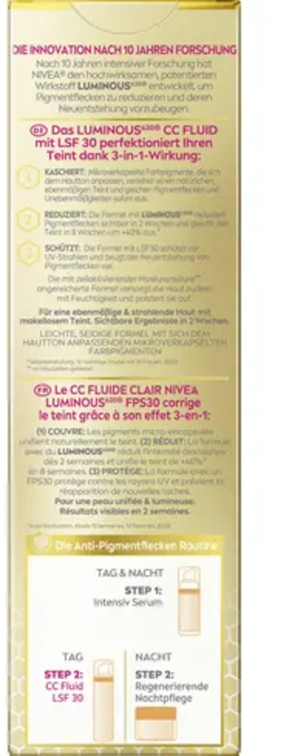 CC Fluide SPF30 Anti-Taches Luminous630 CELLULAR, clair