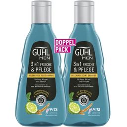 GUHL Shampoing 3en1 MEN Fraîcheur & Soin - 500 ml