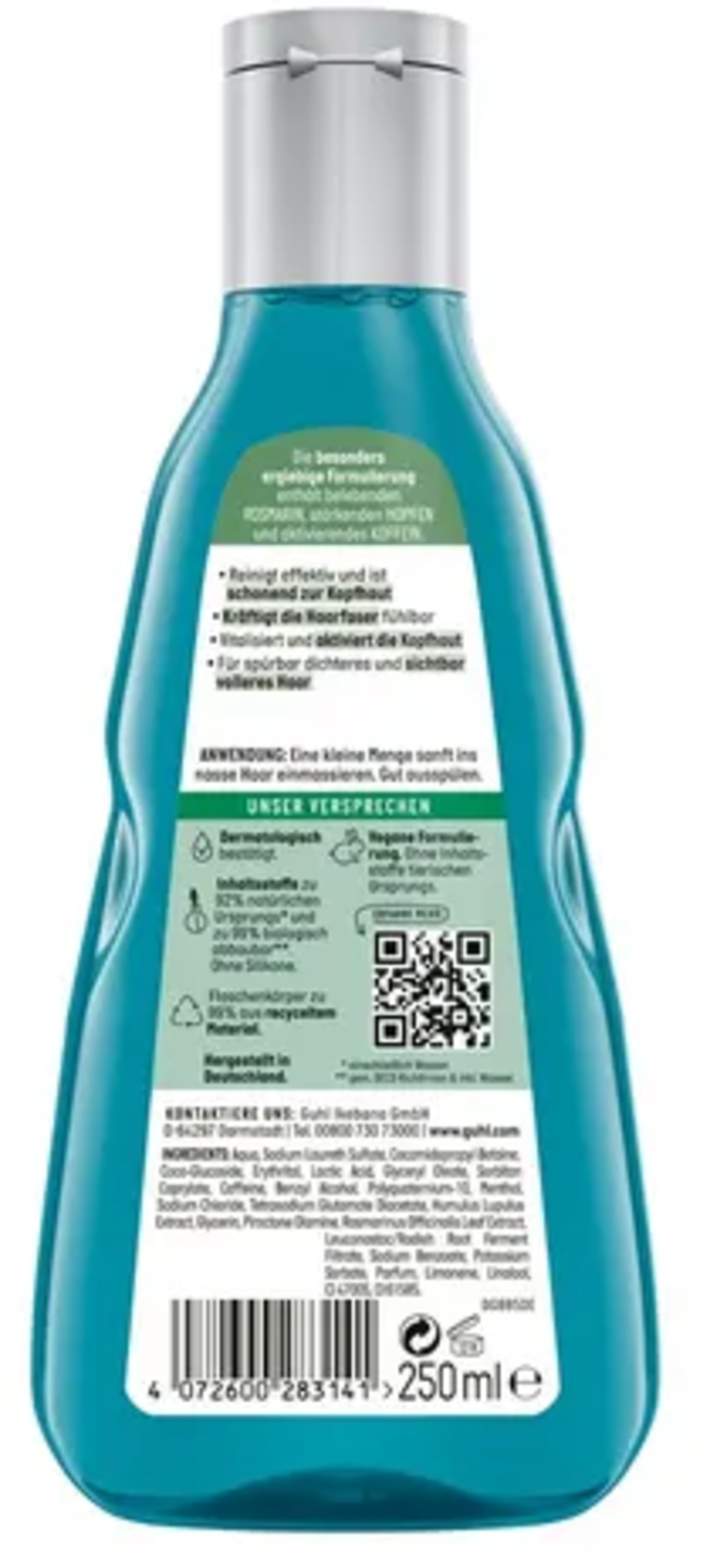 GUHL MEN Strengthening & Stimulating Shampoo - 250 ml