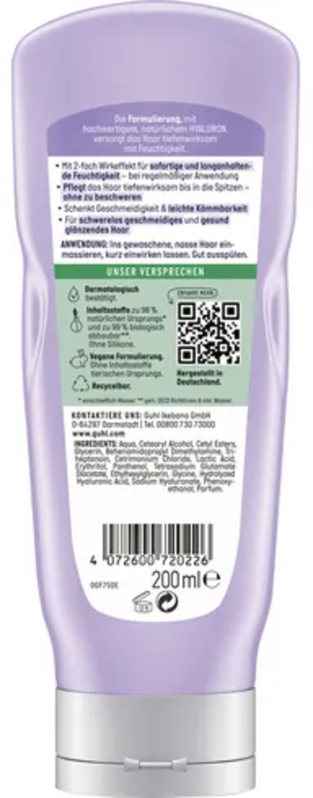 Après-Shampoing Hydratant Hyaluron & Soin - 200 ml