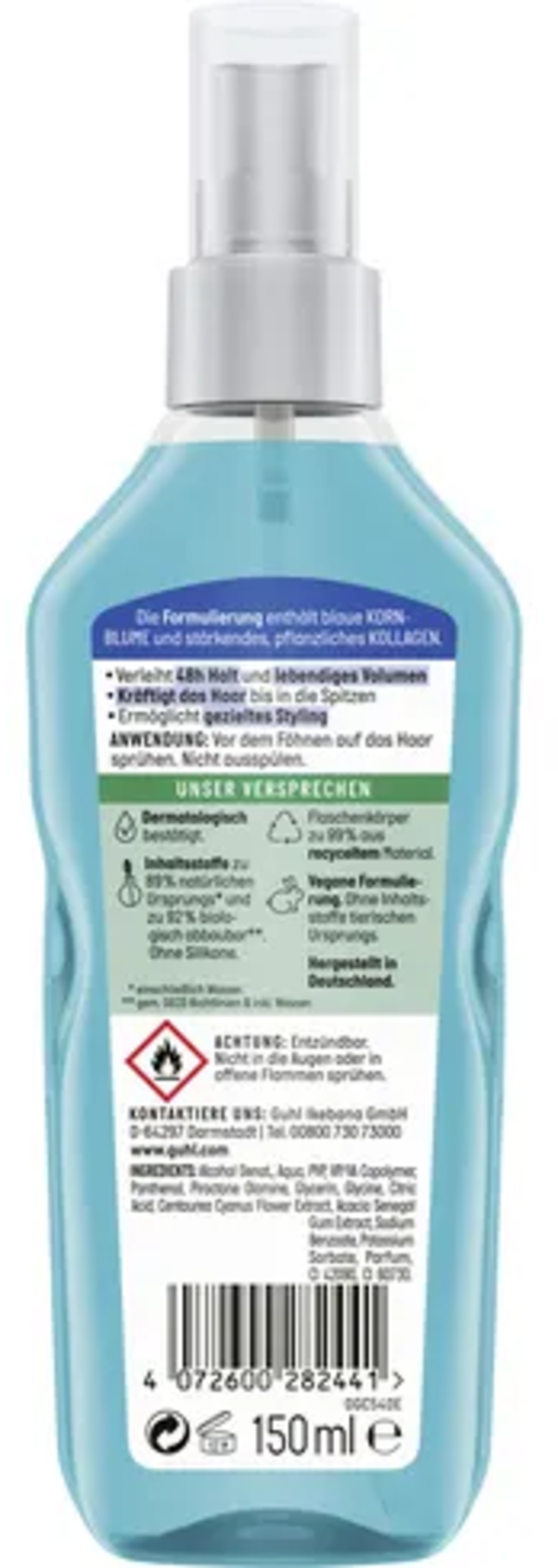 GUHL Langdurig Volume Föhnstyling Spray - 150 ml