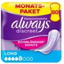 Discreet - Salvaslip para Incontinencia Long - 80 unidades