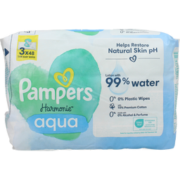 Pampers Harmonie Aqua Babydoekjes - 3 x 48