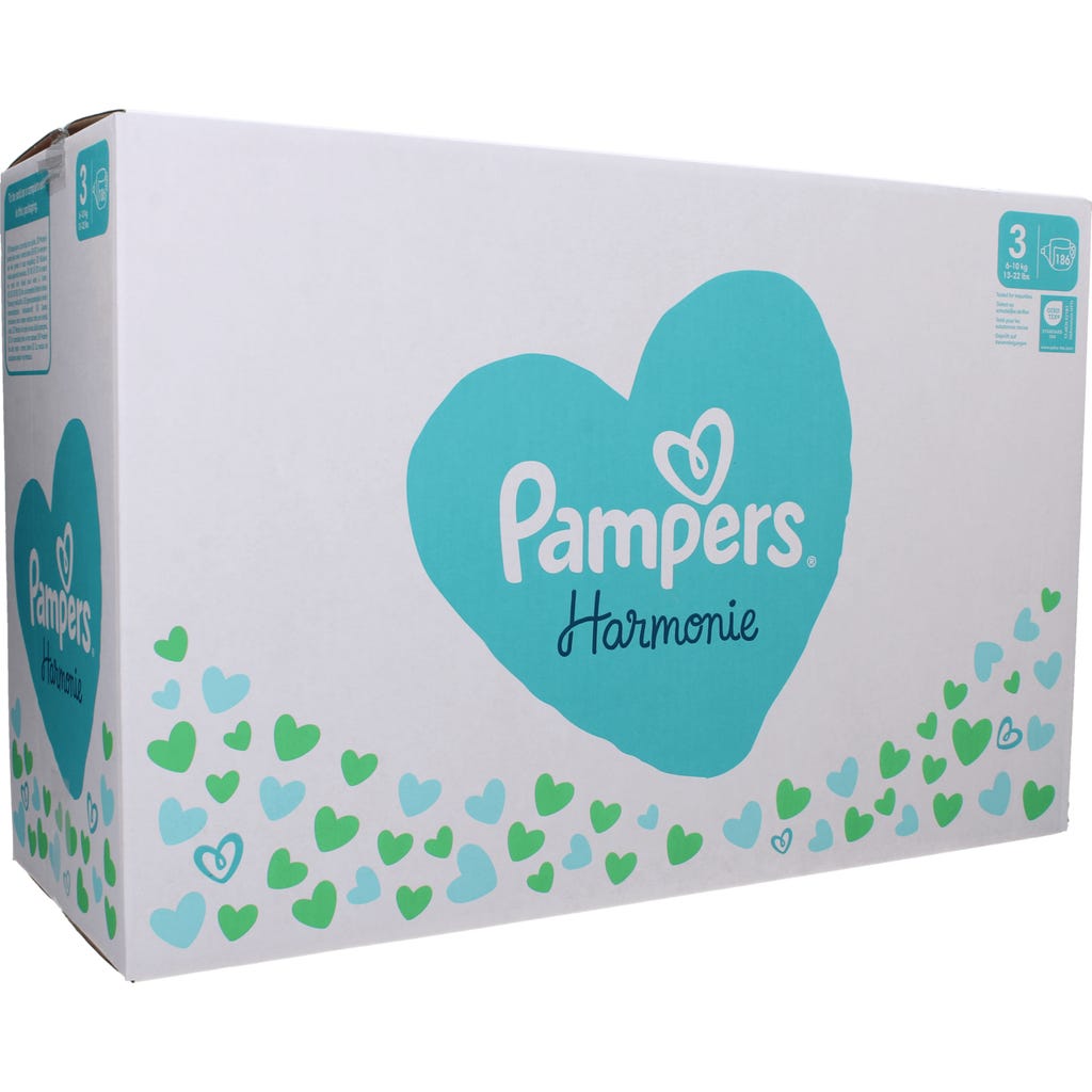 Pampers Harmonie Diapers Size 3, 186 Pcs oh feliz International