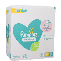 Pampers Sensitive Baby Wipes  - 1.200 Pcs