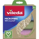 vileda Panno Microfibre 100 % Recycled - 3 pz.