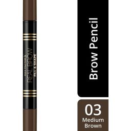 MAX FACTOR Real Brow Fill & Shape Pencil - 03 - medium brown