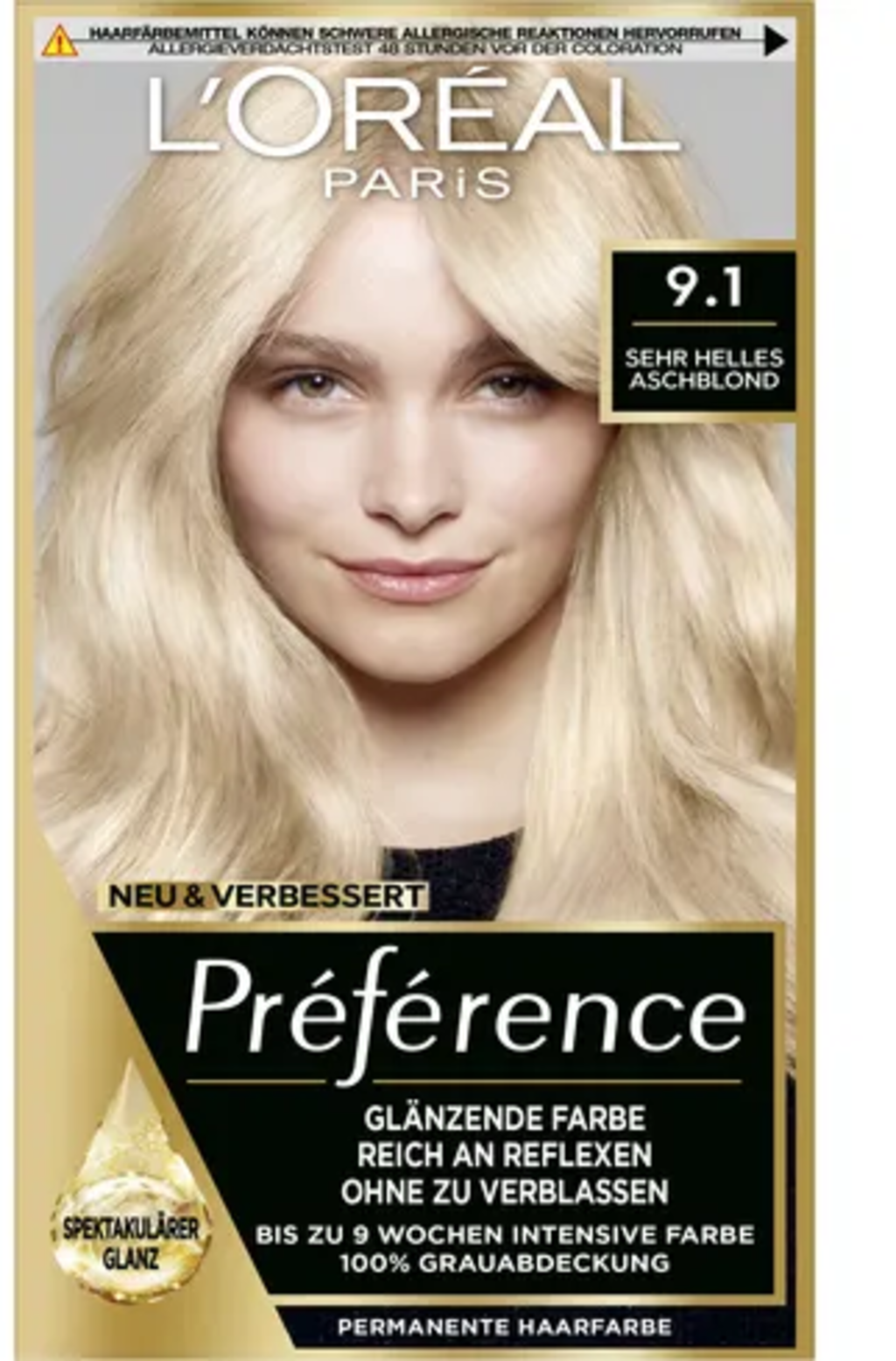 Préférence 9.1 Sehr helles Aschblond