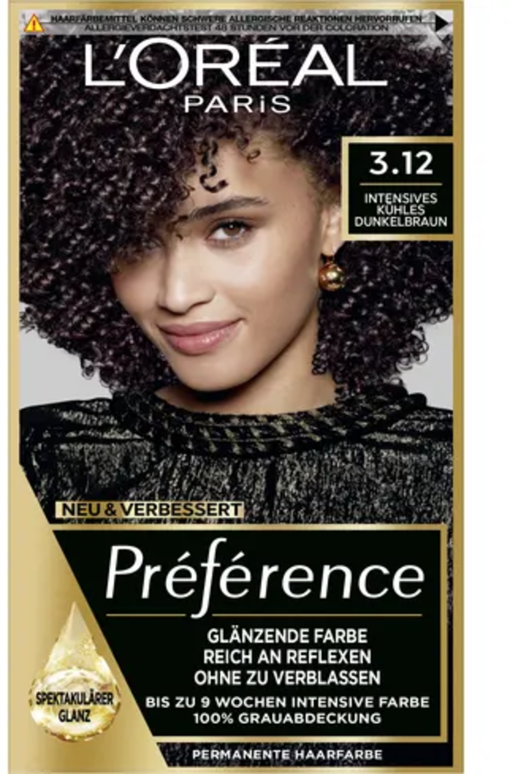 Préférence Permanente Haarverf 3.12 Intens Koel Donkerbruin