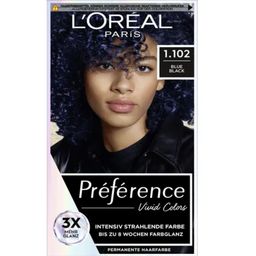 L'ORÉAL PARIS Préférence 1.102 Vivid Colors Blue Black - 1 Stuk