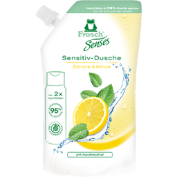 Frosch Senses Sensitive Lemon Mint Shower Gel  - Refill bag 500 ml