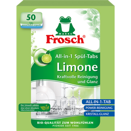 Frosch Limonkowe tabletki do zmywarki All-in-1 - 50 Szt.