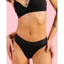 Majtki menstruacyjne - Brazilian Cotton Basic Black Strong - 32