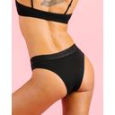 Menstrualne hlačke - Brazilian Cotton Basic Black Strong - 32