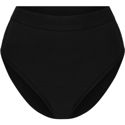 Period Underwear - High-Waist Cotton Basic Black Ultra Strong - 32