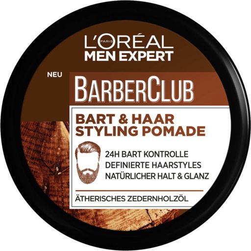 MEN EXPERT BARBER CLUB - Crema Modeladora de Barba y Cabello - 75 ml