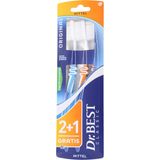 Dr.BEST Classic Toothbrush Original - Medium 2+1