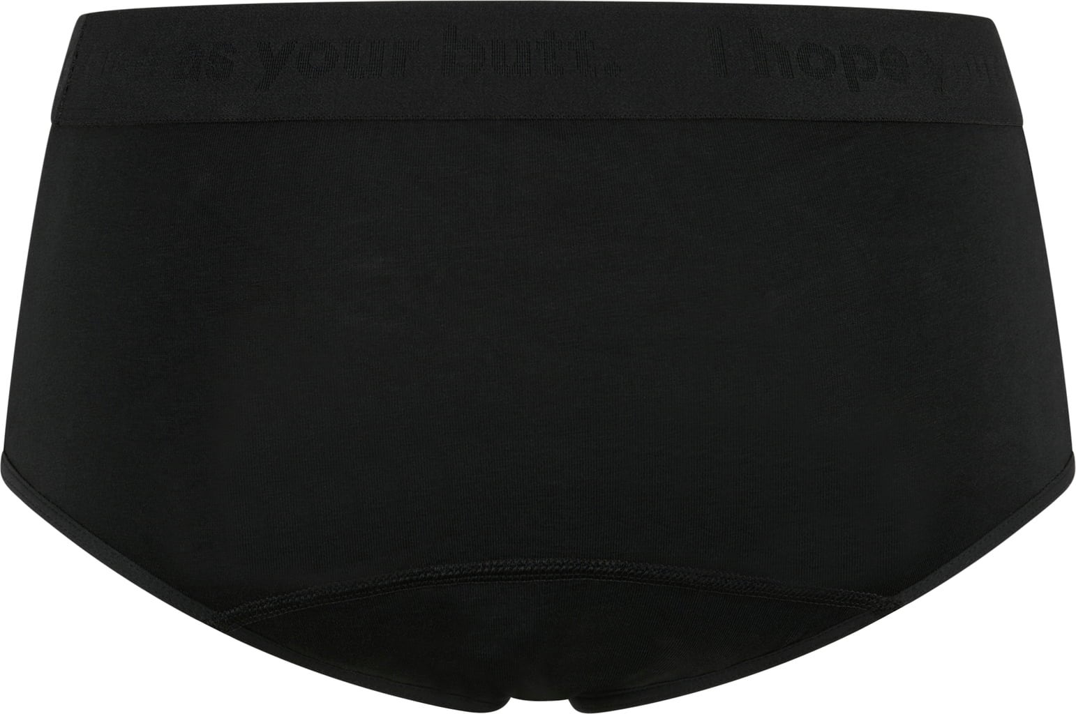 Periodenunterwäsche - Hipster Cotton Basic Black Ultra Strong - 32