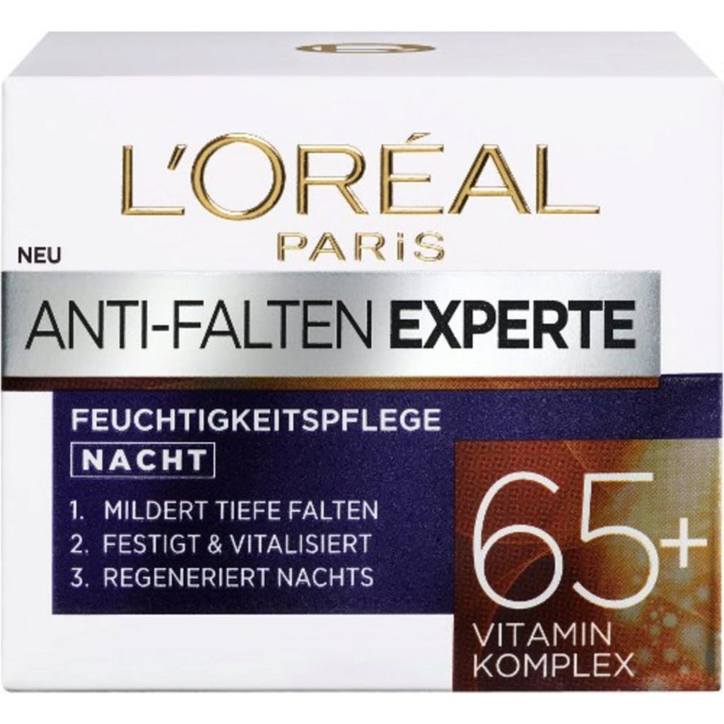 ❤️ FIERTE Ageduallink Cream Night 35g❤️ L'ORÉAL PARIS Wrinkle Expert 65+ Night Cream, 50 ml - oh feliz