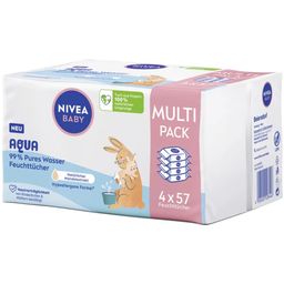 NIVEA Baby Aqua Wet Wipes Multi Pack - 228 ml