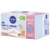 BABY - Baby Soft & Cream Salviettine Detergenti Idratanti, Confezione Multi