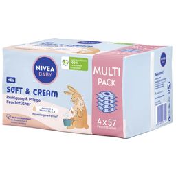 NIVEA Baby Soft & Cream Multi Pack Wet Wipes  - 228 Pcs