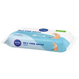 NIVEA Baby Aqua 99% Rent Vatten Våtservetter - 57 ml