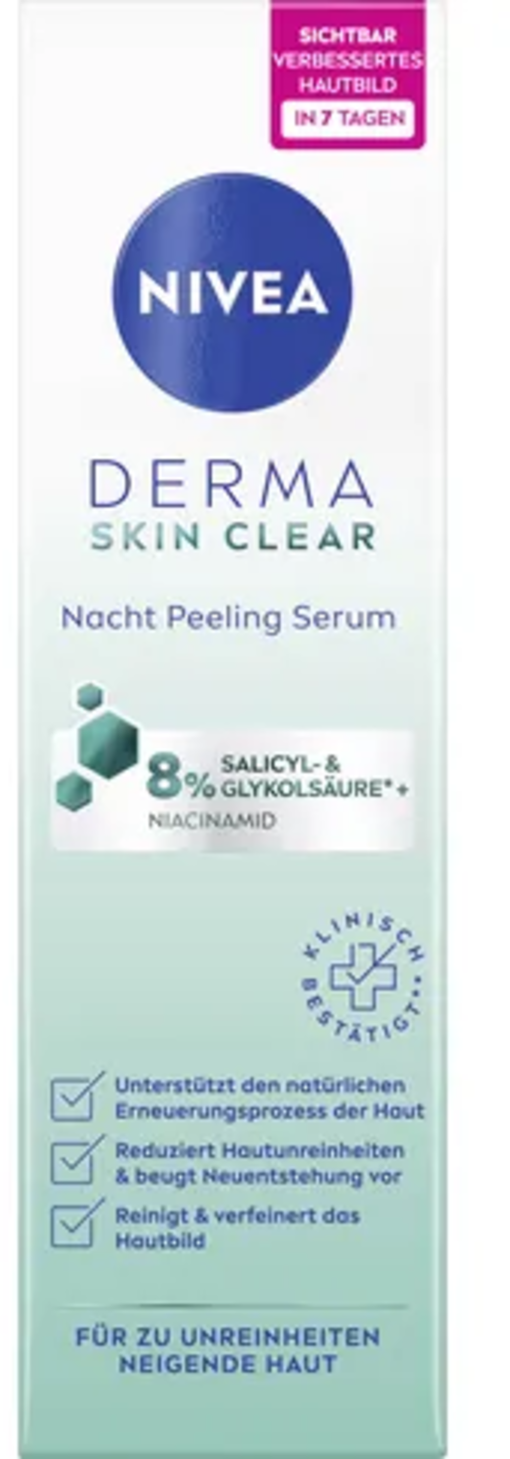 NIVEA Sérum de Nuit Exfoliant Derma Skin Clear - 40 ml