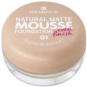 essence Natural matte Mousse Foundation - 01 - matt sand