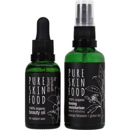 PURE SKIN FOOD Organic Skincare Set For Radiant Skin - 1 kit