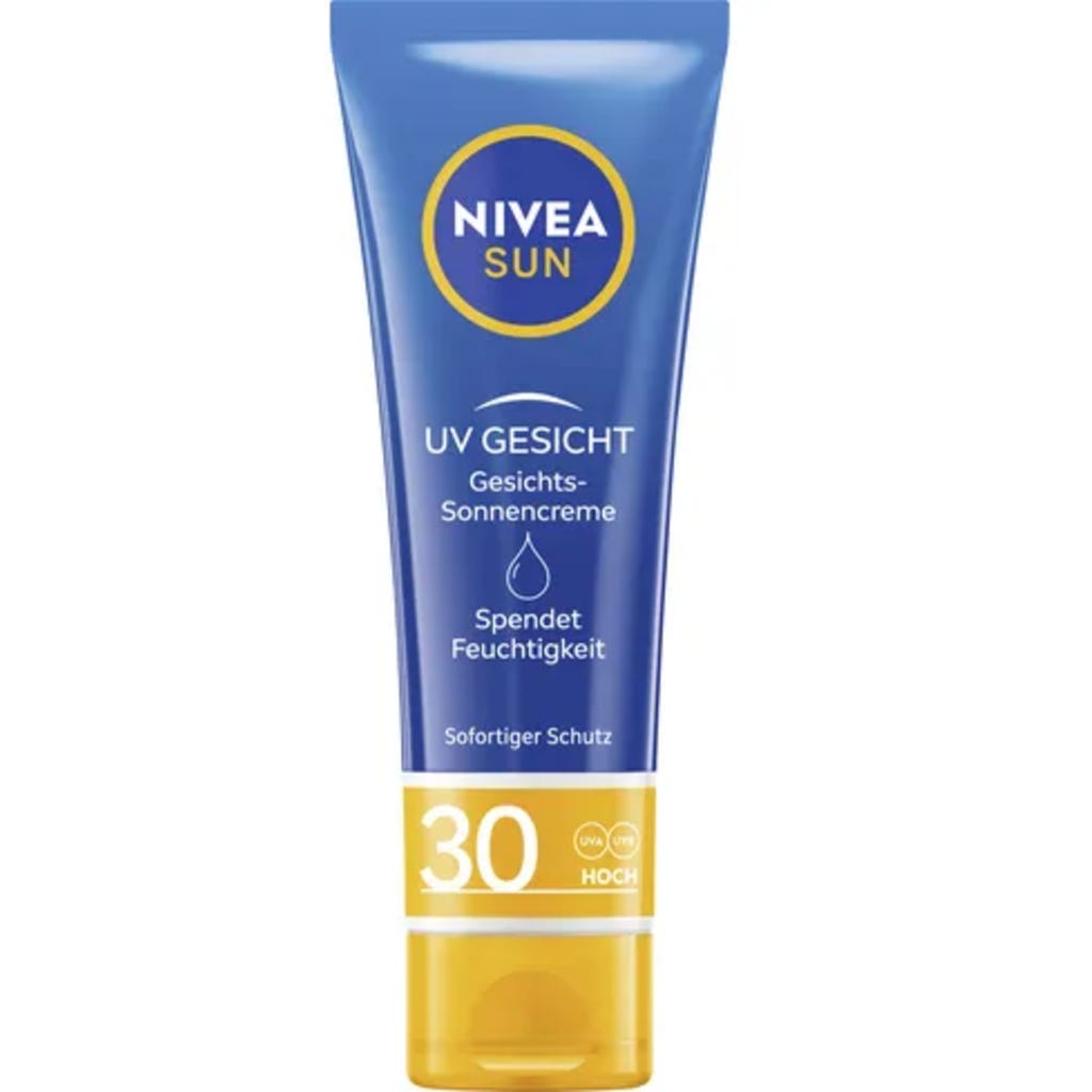 Nivea SUN UV Gesichtscreme FP50 – 50 Ml, Feuchtigkeitsspendend & Mattierend, Mit UVA/UVB-Schutz