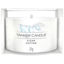 Yankee Candle Bougie Votive en Verre Clean Cotton