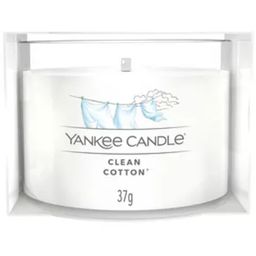 Yankee Candle Bougie Votive en Verre Clean Cotton