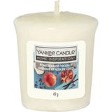 Home Inspiration Samplers Candela Votiva Pomegranate Coconut