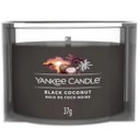 Black Coconut Glass Votive Candle 