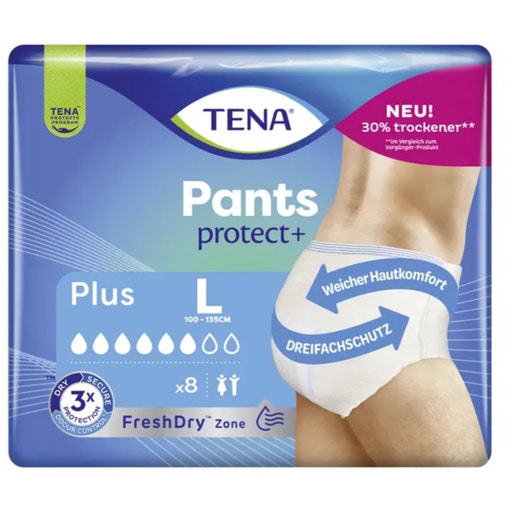 Tena Pants Protect+, Weiß - Größe L