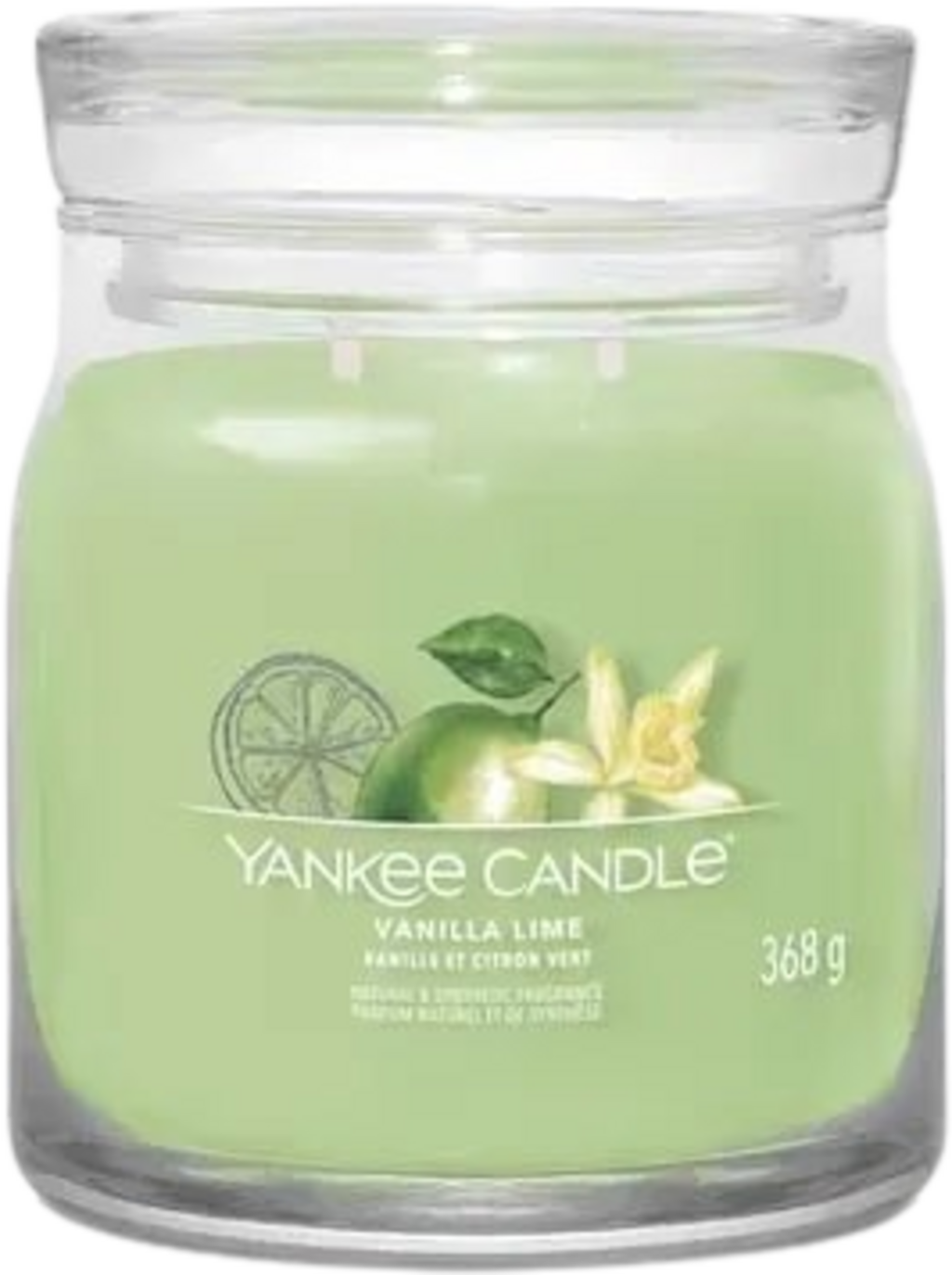 Signature Jar Vanilla Lime Geurkaars, Medium