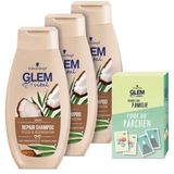 Schwarzkopf GLEM vital Shampoo Set - Coconut 