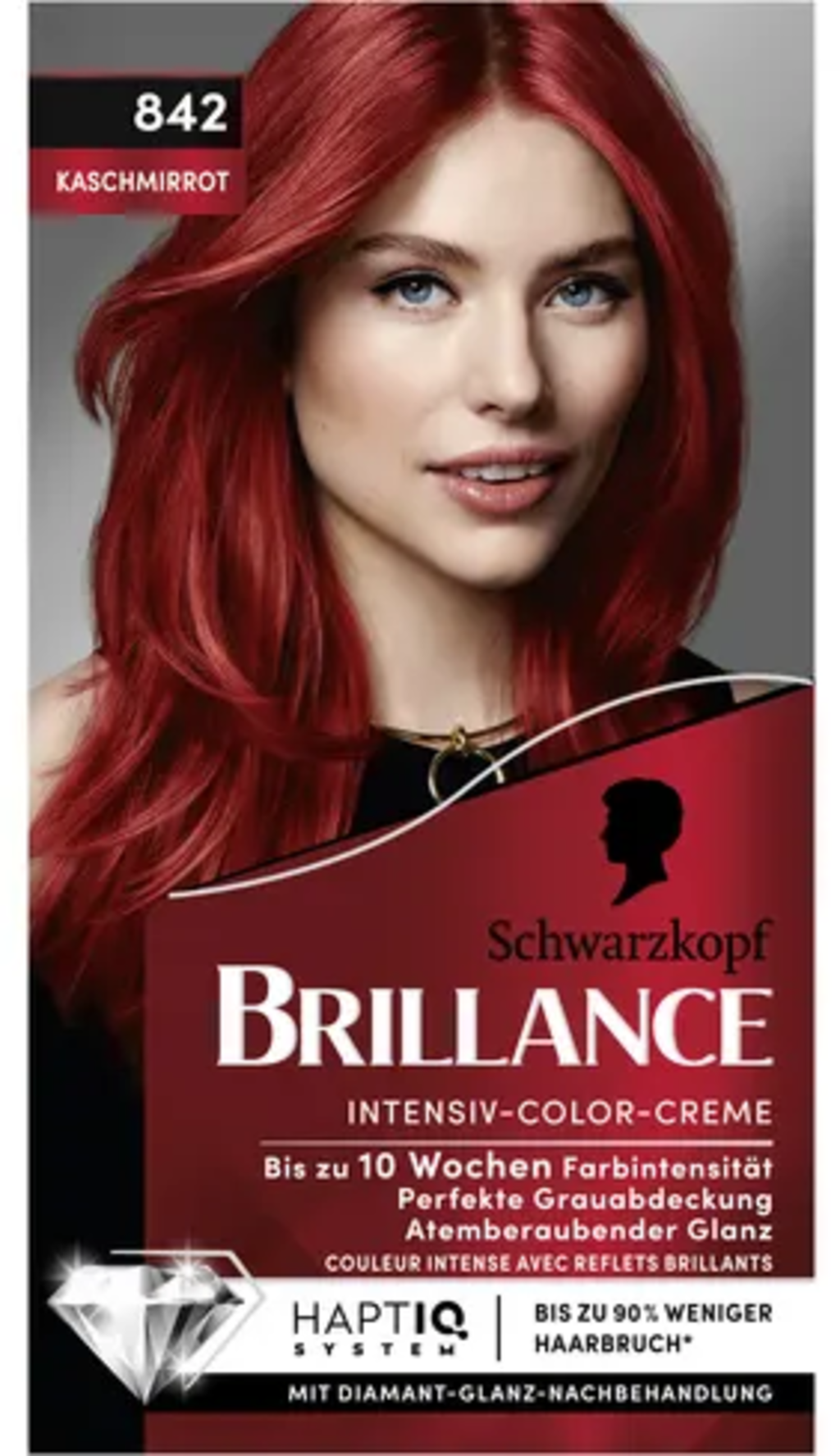 Brillance Intensive Colour Cream Haarkleuring, 842 Kasjmierrood