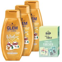 GLEM vital Winter Shampoo Honig Elixier Set - 1.050 ml